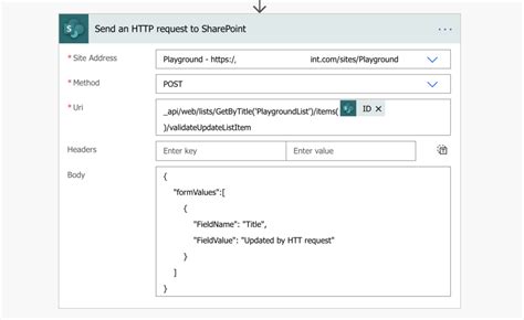 For this, you will need to following information:. . Power automate send http request to sharepoint update item